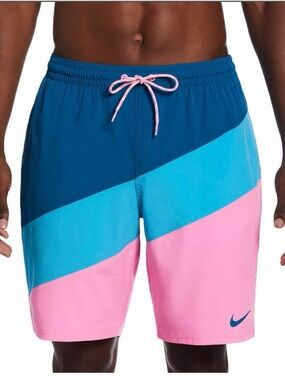 MEN'S NIKE COLOR SURGE SWIM TRUNKS - 9-INCH LENGTH